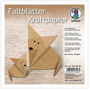 4008525230465 - URSUS Faltblätter Kraftpapier braun 4008525230465 URSUS 100 Stück
