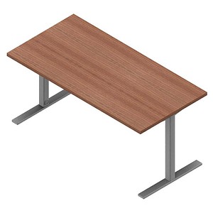 8029466989911 - Schreibtisch IASC160 NOA 65-130cm (H) 160x80cm (BxT) rechteckig nussbaum canaletto silber 8029466989911 Quadrifoglio 8029466989911 - Schreibtisch IASC160 NOA 65-130cm (H) 160x80cm (BxT) rechteckig nussbaum canaletto silber 8029466989911 Quadrifoglio