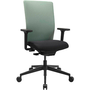 4014296775807 - Bürostuhl AirWork G mintgrün schwarz   schwarz mit Armlehnen bis 110kg 4014296775807 Topstar