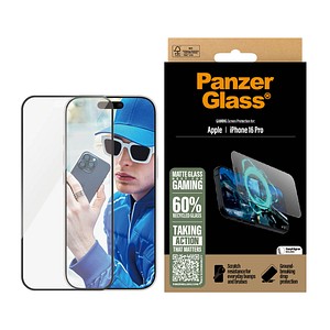 PanzerGlass™ GAMING Display-Schutzglas für Apple iPhone 16 Pro