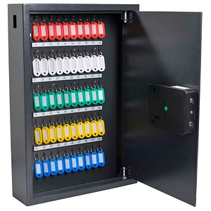 8717448025145 - pavo Advanced Schlüsseltresor grau mit 50 Haken Elektronikschloss 8717448025145 - pavo Advanced Schlüsseltresor grau mit 50 Haken Elektronikschloss