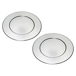 2 chg Platzteller silber 32,0 cm