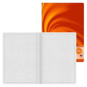 BRUNNEN Schulheft Vivendi Lineatur 40 kariert DIN A4 Rand rundum, 32 Blatt, 1 St.