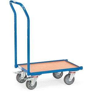 4017976235813 - Fetra Eurokasten-Roller mit Holzwerkstoffplatte Schiebebügel und 15 mm hohen Rand