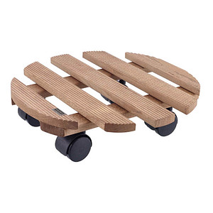 WAGNER® design yourself Pflanzenroller COUNTRY GH 0183 Holz dunkelbraun rund 30,0 x 8,2 cm