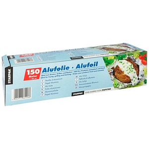 4002911869086 - Alufolie Papstar Stärke 14 µ L 150 m x B 300 mm silber Großrolle in Faltschachtel mit Spenderöffnung 4002911869086 - Alufolie Papstar Stärke 14 µ L 150 m x B 300 mm silber Großrolle in Faltschachtel mit Spenderöffnung