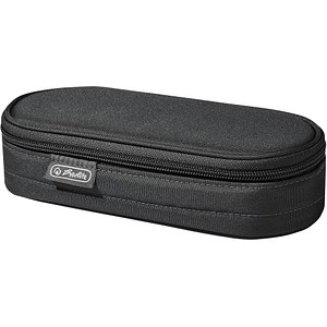 4008110521213 - herlitz Schlamper-Etui aus Nylon schwarz Klappe an Deckelklappe innen Reissverschlusstasche - 1 Stück (11415924)