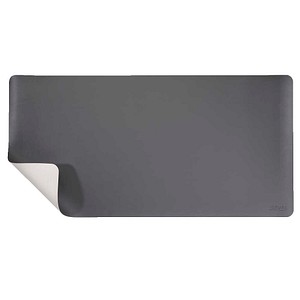 5055425911504 - Schreibtischunterlage Kunstleder Leder PVC (Polyvinylchlorid) Grau Weiß 80 x 40 cm