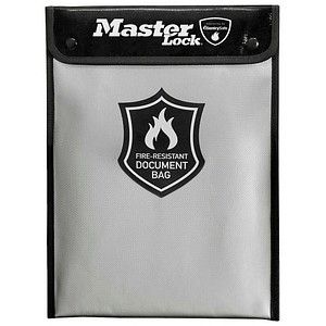 Master Lock® Dokumententasche DIN A4 schwarz silikonbeschichtet 2,8 cm, 1 St.