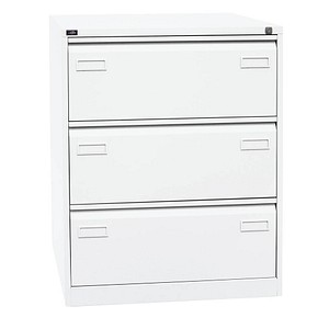 BISLEY LIGHT Hängeregistraturschrank verkehrsweiß 3 Schubladen 80,0 x 62,2 x 101,6 cm, 1 St.