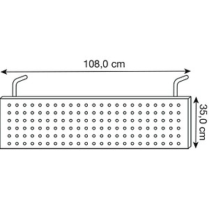 4032062011386 - Sichtblende Jena für Eckwinkel 90° B 800 x T 800 mm gelocht Metall silberfarben einbrennlackiert 4032062011386 - Sichtblende Jena für Eckwinkel 90° B 800 x T 800 mm gelocht Metall silberfarben einbrennlackiert