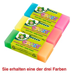 9014400351854 - Radiergummi Crazy farbsortiert 1 St 9014400351854 - Radiergummi Crazy farbsortiert 1 St