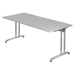 BS19 Schreibtisch grau rechteckig