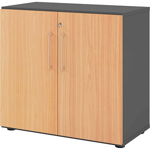 4032062324462 - Aktenschrank 928T2 V928T2 G 6 BS grafit buche 1 Fachboden 800 x 420 x 748 cm