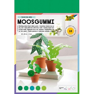 4001868063776 - Moosgummi (B)200 x (H)290 mm TON IN TON MIX grün