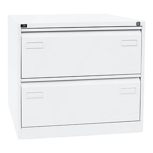 BISLEY LIGHT Hängeregistraturschrank verkehrsweiß 2 Schubladen 80,0 x 62,2 x 71,1 cm, 1 St.