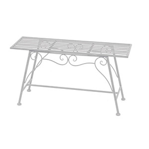 4041908126368 - Gartenbank Lorin 950383 weiß Metall 830 cm 4041908126368 Garden Pleasure