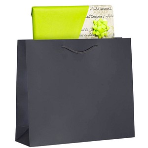 VP Papier-Tragetaschen anthrazit 42,0 x 36,0 cm, 25 St.