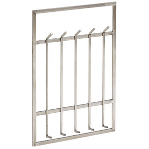 4251757702211 - WOHNLING Wandgarderobe WL6442 silber Metall 10 Haken 600 x 1000 cm