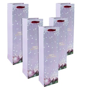 4004360769016 - SIGEL Geschenktüten für Flaschen Charmful Christmas Large Motiv 100 x 350 cm 5 St