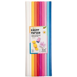 4001868121285 - Krepppapier MIX farbsortiert 32 g qm 10 Rollen