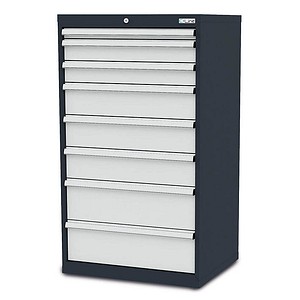 4057211001148 - C-Line Schubladenschrank anthrazit 8 Schubladen 700 x 575 x 1220 cm