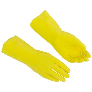 vileda® PROFESSIONAL unisex Gummihandschuhe SafeGrip - Der Griffige gelb Größe L, 1 Paar