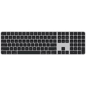 Apple Magic Keyboard (2024) mit Ziffernblock und Touch ID Tastatur kabellos schwarz, silber