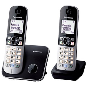 5025232675371 - KX-TG6812 - Schnurlostelefon mit Rufnummernanzeige - DECTGAP - Schwarz + zusÃ¤tzliches Handset
