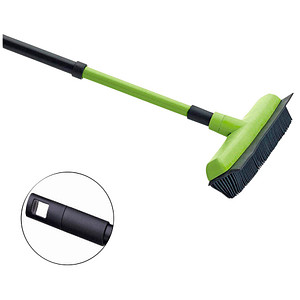 4250560507907 - Gummibesen mit Teleskopstiel grünschwarz Kunststoff 350 cm breit 4250560507907 Nölle