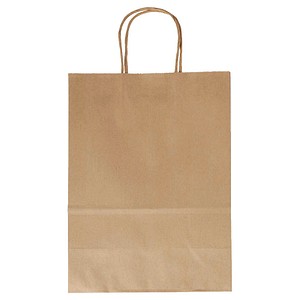 Folia Geschenktasche 22410 L, allgemein, mit gedrehtem Papiertragegriff, 24cm x 31cm 4001868022414 Folia 20 Stück