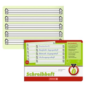 BRUNNEN Schreiblernheft Lineatur 0 1. Schuljahr liniert DIN A5 quer ohne Rand, 16 Blatt, 1 St.