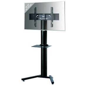 TV-Ständer Stadino Maxi schwarz, schwarzglas