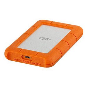 LACIE Rugged USB C 1 TB externe HDD-Festplatte orange