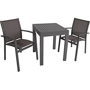 4041908121608 - Sitzgruppe ELENA anthrazit Metall 3-teilig 4041908121608 Garden Pleasure