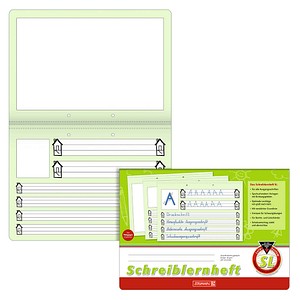 BRUNNEN Schreiblernheft Lineatur SL 1. Schuljahr liniert DIN A4 quer ohne Rand, 16 Blatt, 1 St.