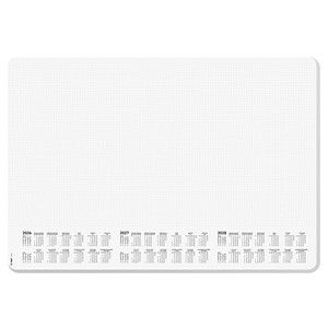 4004360767371 - SIGEL Schreibtischunterlage Dotted 2026 2027 2028 weiß schwarz Papier 595 x 410 cm 30 Blatt