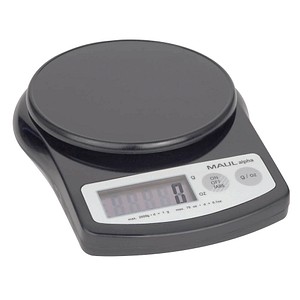 4002390047364 - MAULalpha 2000G 16420-90 Briefwaage Wägebereich (max) 2 kg Ablesbarkeit 1 g batteriebetrieben Schwarz