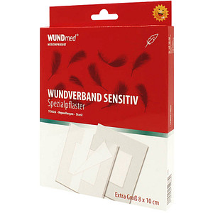 4260206629870 - Pflaster Wundverband Sensitiv weiß 80 x 100 cm 4260206629870 5 Stück