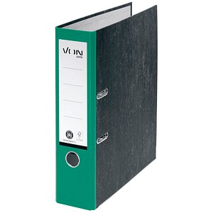 VON LEITZ Ordner grün mamoriert Karton 8,0 cm DIN A4, 1 St.