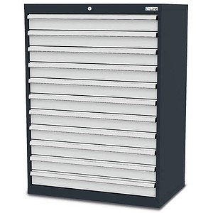 4057211001643 - C-Line Schubladenschrank anthrazit 11 Schubladen 900 x 575 x 1220 cm