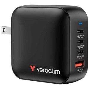 verbatim 32231 Mini GaN Ladeadapter schwarz, 100 W
