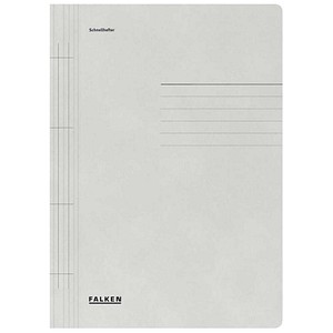 Falken Schnellhefter 80003783, A4, grau, Recyclingkarton, 250g, Vorderdeckel opak 4014481500719 Falken