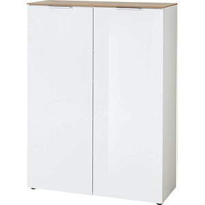 GW-CETANO Kommode weiß/weiß 4 Fachböden