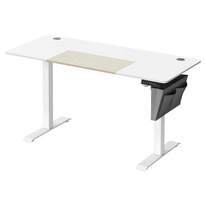 0194343039787 - Songmics - Höhenverstellbarer Schreibtisch elektrisch 60 x 140 x (72-120) cm stufenlos verstellbar gespleißte Platte Memory-Funktion mit 4 Höhen