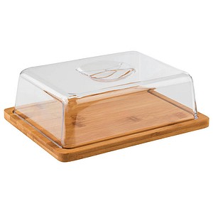 4004133008205 - APS ölimprägniertes und feuchtigkeitsabweisendes Tablett aus Bambus inklusive Haube 2 teilig