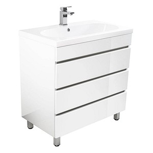 Waschtischunterschrank weiß/weiß