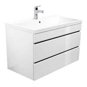 Waschtischunterschrank FELINI 90 weiß/weiß