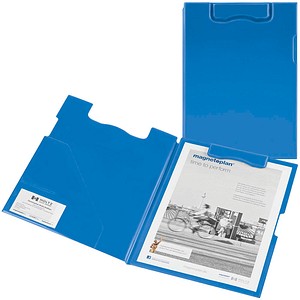 magnetoplan Klemmbrettmappe 1131603 DIN A4 blau Kunststoff