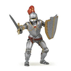 3465000392444 - FantasyMittelalter 39244 Ritter mit Rüsting und Feder rot Spielfigur 3465000392444 papo